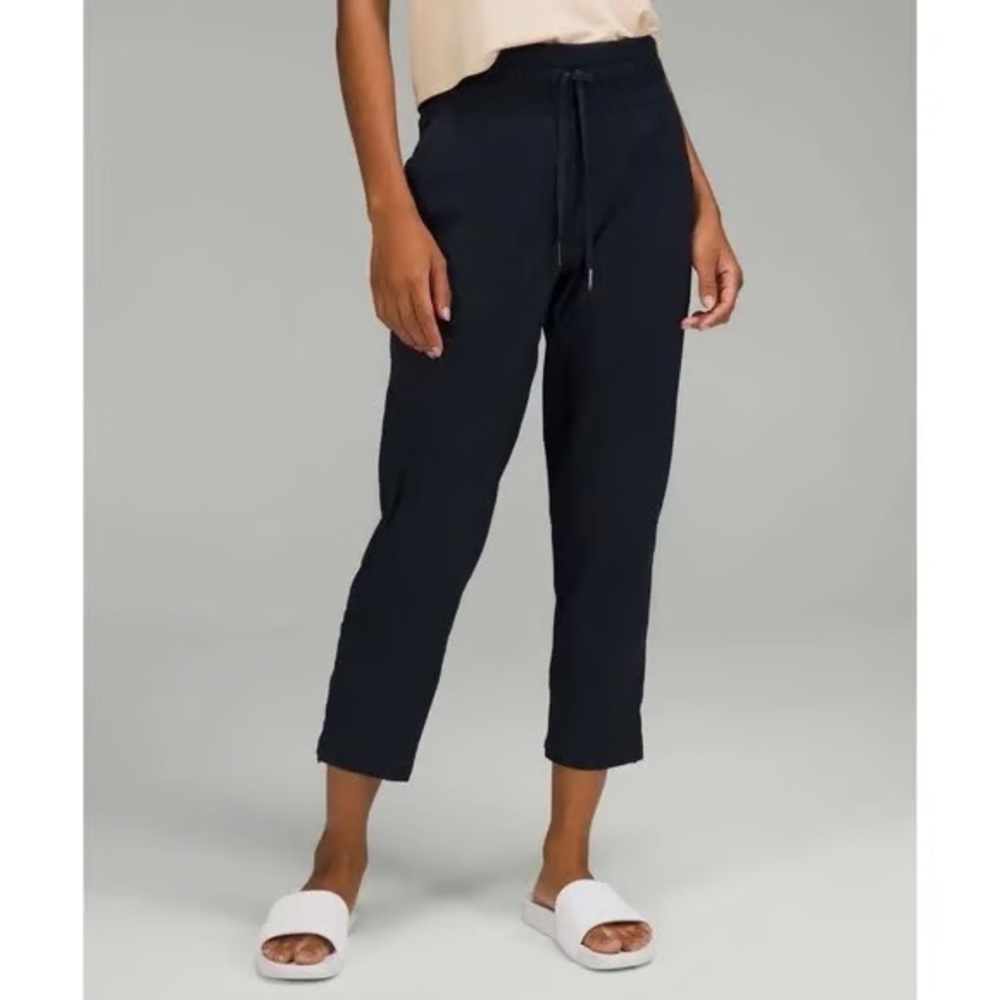 Lululemon dance studio crop, navy blue, size 8
